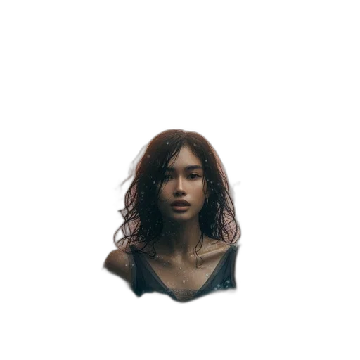 face, hair, mask, creature, photorealistic, concept art, pixel art, comic book art transparent PNG cut-out