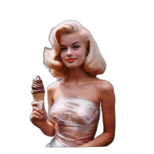 food, dress, umbrella, jewelry, vaporwave, photorealistic, 3d render, cartoon transparent PNG cut-out