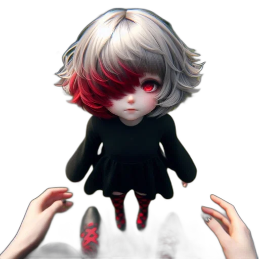 mask, creature, face, robot, concept art, pixel art, 3d render, anime transparent PNG cut-out