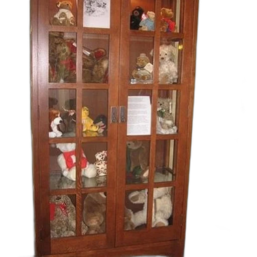 furniture, staff, mask, animal, display, case, teddy, bears transparent PNG cut-out