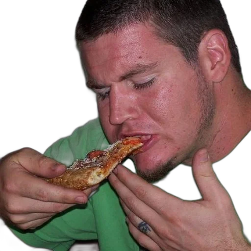 food, face, animal, creature, photorealistic, man, green, shirt transparent PNG cut-out