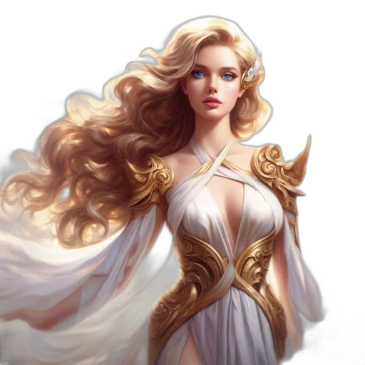 dress, jewelry, crown, fantasy art, concept art, photorealistic, comic book art, golden transparent PNG cut-out