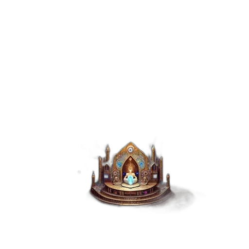 crown, hat, jewelry, staff transparent PNG cut-out