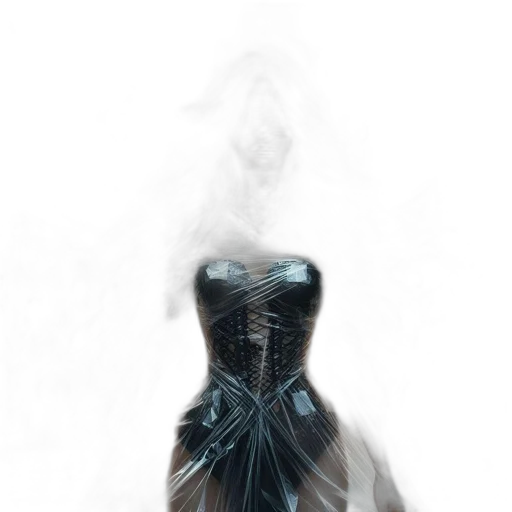 dress, mask, crown, robot, concept art, fantasy art, 3d render, comic book art transparent PNG cut-out