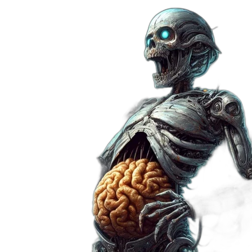 robot, creature, food, concept art, 3d render, photorealistic, comic book art, futuristic transparent PNG cut-out