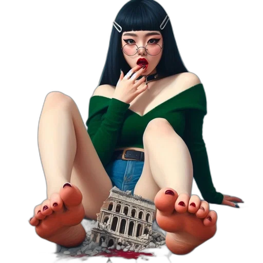 shoes, dress, concept art, comic book art, 3d render, fantasy art, fire, green transparent PNG cut-out