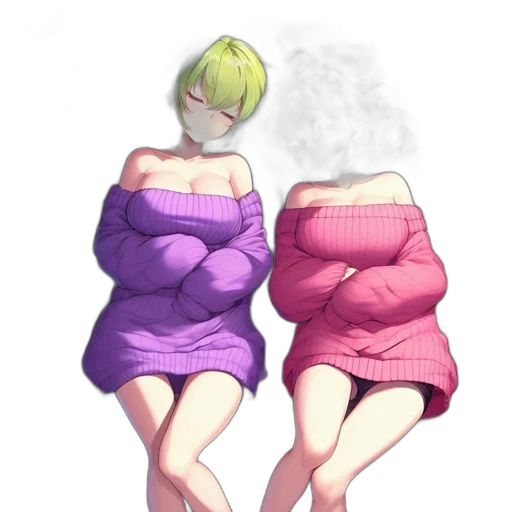 dress, jacket, mask, concept art, watercolor, vaporwave, pixel art, fog transparent PNG cut-out