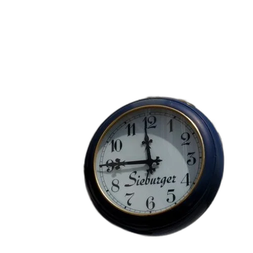 jewelry, 3d render, photorealistic, black, gold, clock, word, sieburger transparent PNG cut-out