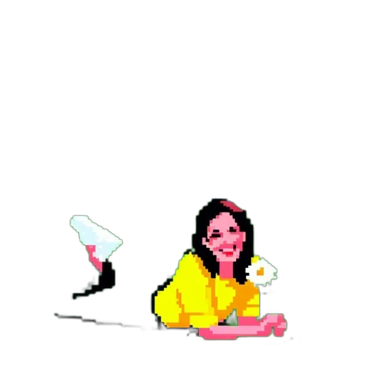 staff, shoes, pixel art, cartoon, vaporwave, comic book art, neon lights, outer space transparent PNG cut-out