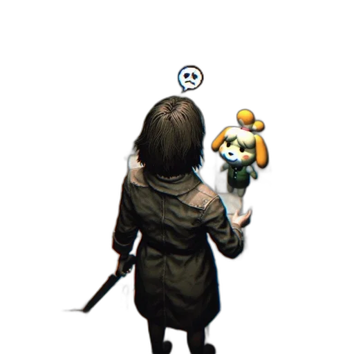 staff, weapon, jacket, robot, concept art, pixel art, 3d render, comic book art transparent PNG cut-out