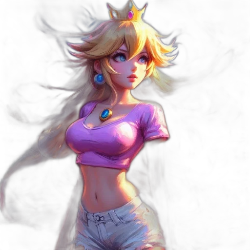 dress, crown, staff, concept art, fantasy art, pixel art, anime, pastel transparent PNG cut-out