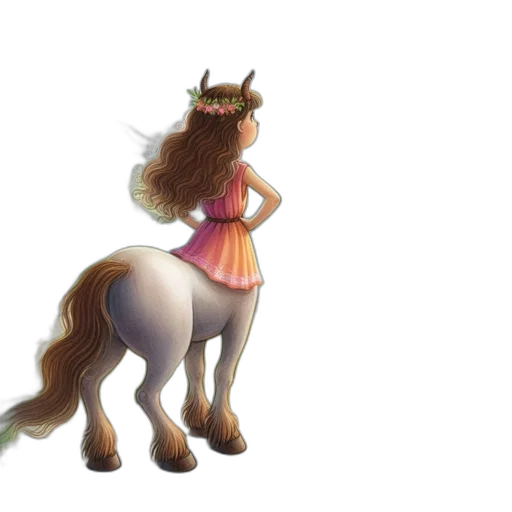 crown, animal, dress, creature, concept art, fantasy art, 3d render, watercolor transparent PNG cut-out