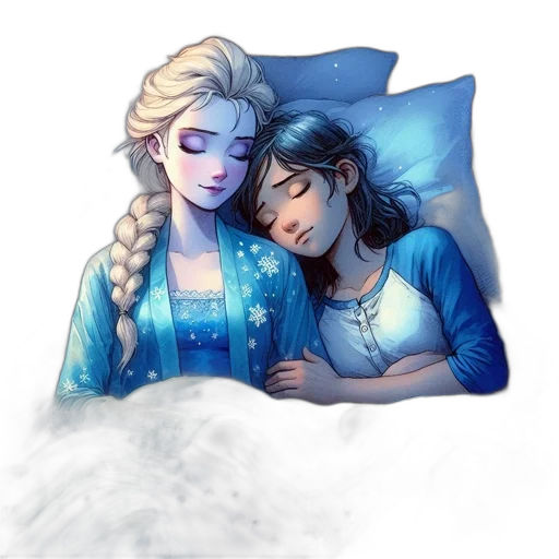 watercolor, pixel art, fantasy art, concept art, snow, night, neon lights, fire transparent PNG cut-out