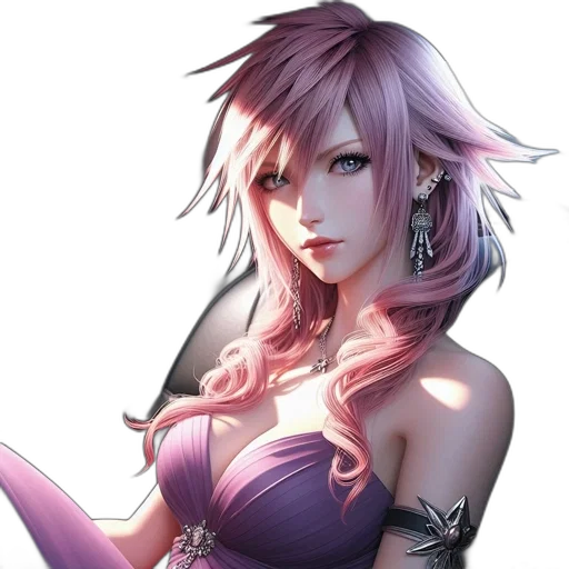 dress, dragon, staff, jewelry, fantasy art, anime, concept art, cyberpunk transparent PNG cut-out