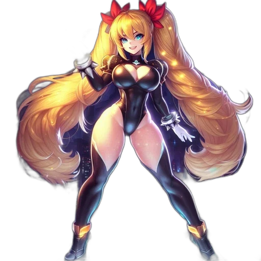 dress, staff, hair, crown transparent PNG cut-out