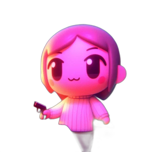 staff, weapon, robot, jacket, 3d render, concept art, vaporwave, pixel art transparent PNG cut-out