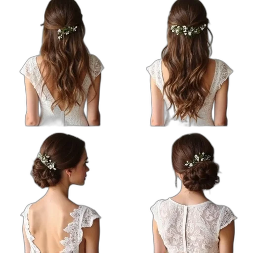 dress, jewelry, crown, hair, photorealistic, earth tones, green, pastel transparent PNG cut-out