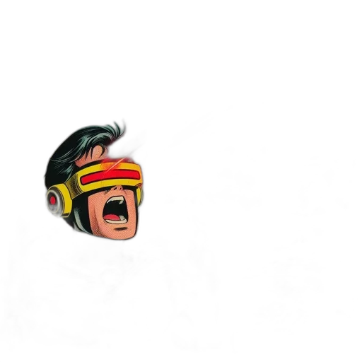 mask, face, hat, weapon, pixel art, concept art, 3d render, comic book art transparent PNG cut-out