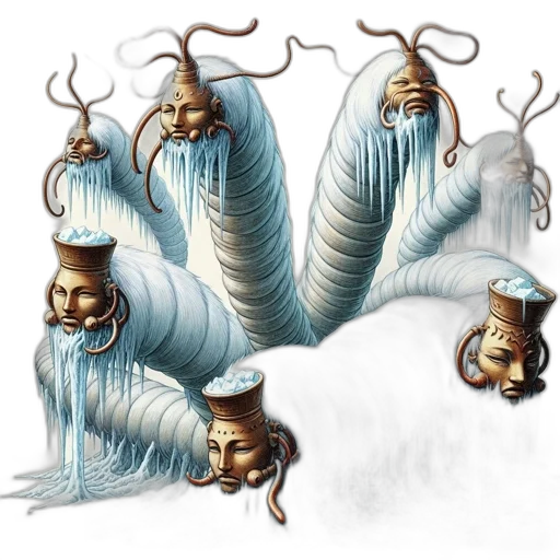 hair, creature, mask, dragon, concept art, fantasy art, photorealistic, 3d render transparent PNG cut-out