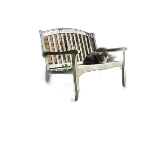 furniture, 3d render, photorealistic, earth tones, serene, garden, scene, featuring transparent PNG cut-out