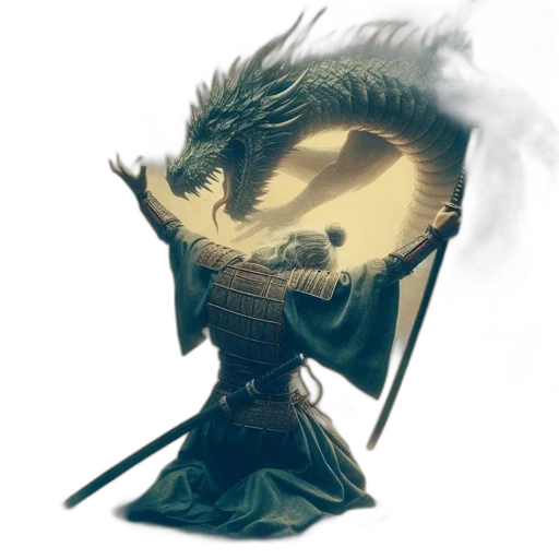 dragon, sword, mask, creature, concept art, fantasy art, pixel art, comic book art transparent PNG cut-out