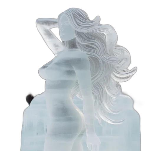 bottle, hair, vaporwave, 3d render, photorealistic, concept art, underwater, exquisitely transparent PNG cut-out