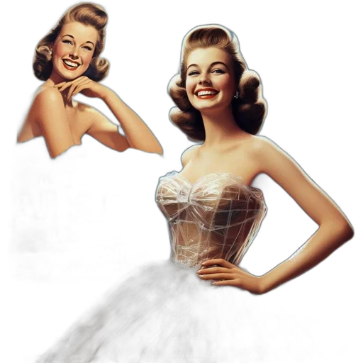 dress, photorealistic, concept art, cartoon, 3d render, woman, shimmering, transparent transparent PNG cut-out