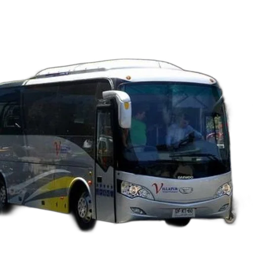 staff, 3d render, photorealistic, concept art, silver, yellow, bus, word transparent PNG cut-out