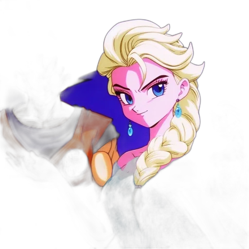 crown, staff, dragon, face, fantasy art, pixel art, anime, concept art transparent PNG cut-out