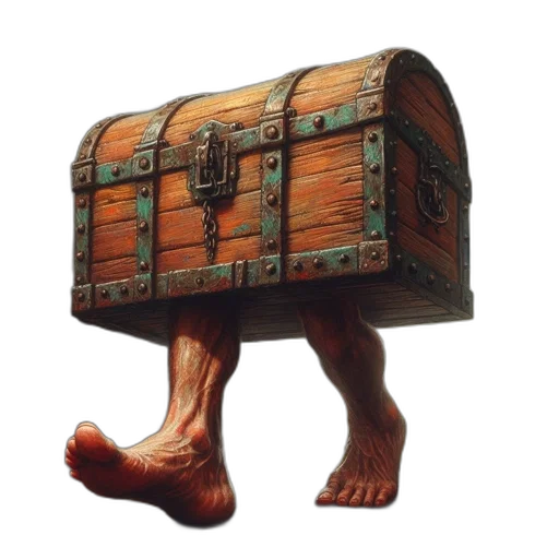 furniture, animal, creature, robot, 3d render, concept art, fantasy art, photorealistic transparent PNG cut-out