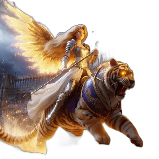 dragon, fantasy art, concept art, comic book art, golden, stormy, sky, woman transparent PNG cut-out