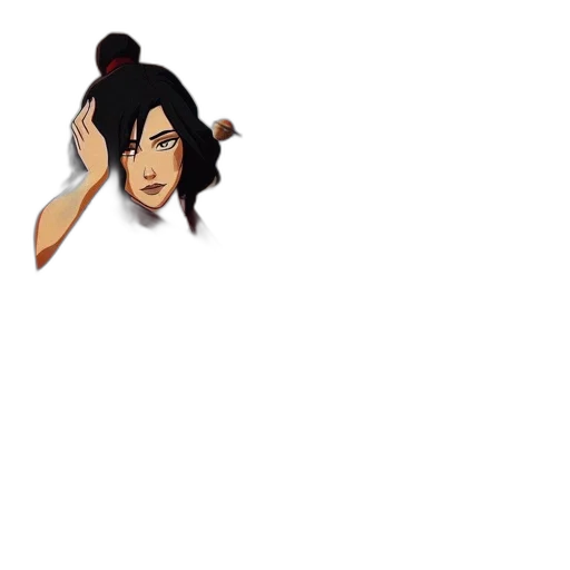 staff, face, hair, mask, pixel art, anime, 3d render, concept art transparent PNG cut-out