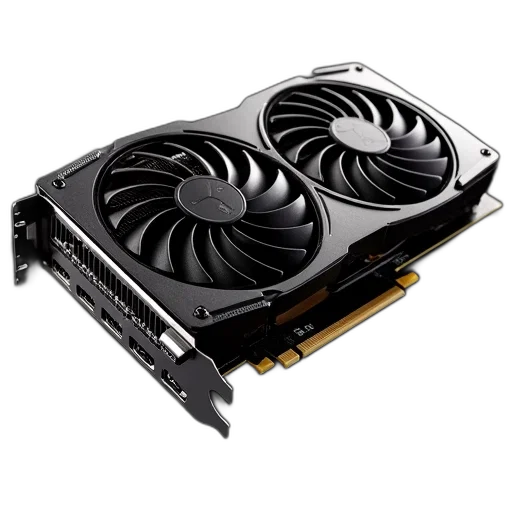 3d render, msi, geforce, rtx, 2080, gaming, card transparent PNG cut-out