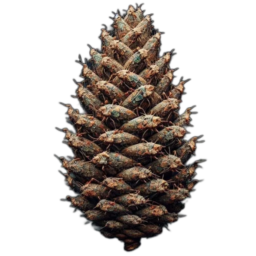 crown, tree, hair, food, 3d render, photorealistic, concept art, dark transparent PNG cut-out