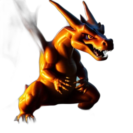 dragon, creature, animal, staff, concept art, fantasy art, 3d render, pixel art transparent PNG cut-out