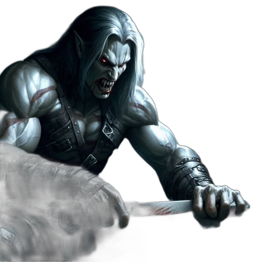 sword, weapon, creature, concept art, fantasy art, comic book art, photorealistic, menacing transparent PNG cut-out