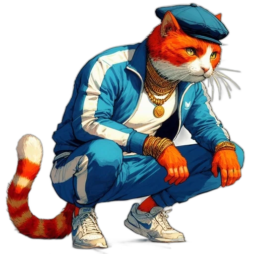 staff, animal, concept art, pixel art, cartoon, comic book art, anthropomorphic, cat transparent PNG cut-out
