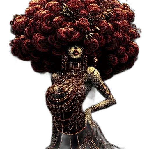 crown, hair, dress, hat, concept art, fantasy art, comic book art, photorealistic transparent PNG cut-out
