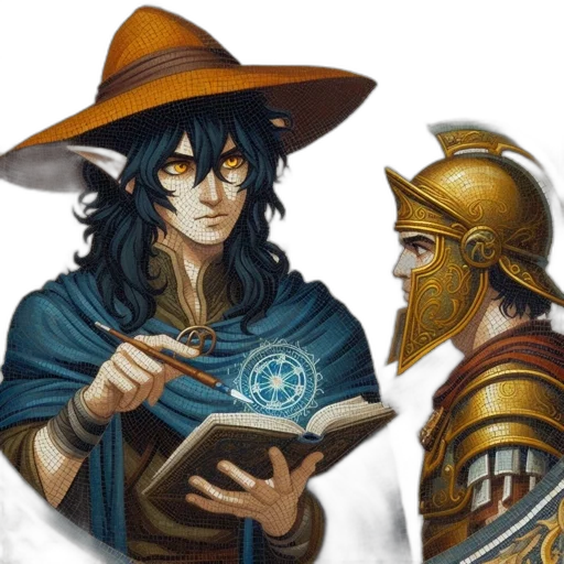 hat, sword, mask, fantasy art, concept art, comic book art, watercolor, fire transparent PNG cut-out