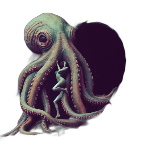 creature, animal, mask, staff, concept art, 3d render, watercolor, fantasy art transparent PNG cut-out