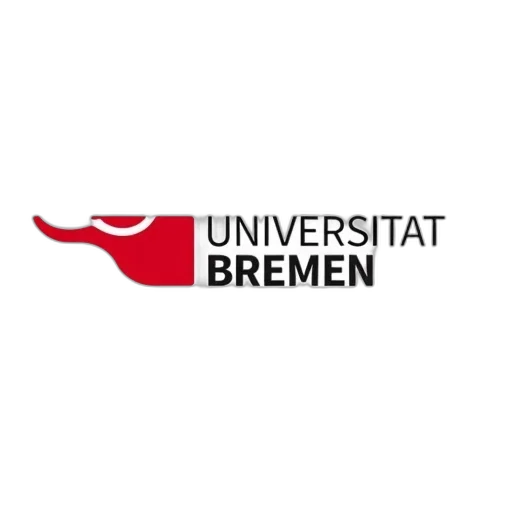 white, background, red, logo, featuring, text, universitat, bremen transparent PNG cut-out