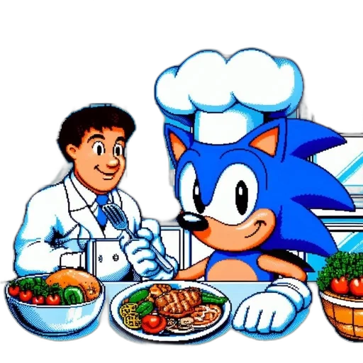 food, animal, robot, staff, pixel art, concept art, cartoon, 3d render transparent PNG cut-out