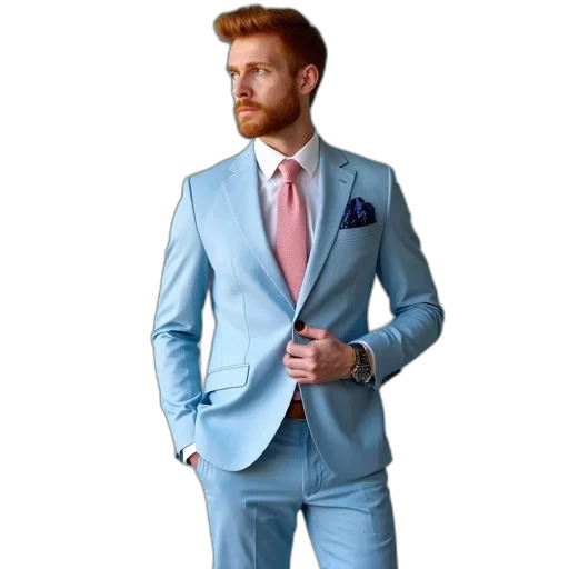 jacket, staff, photorealistic, concept art, 3d render, pastel, blue, colorful transparent PNG cut-out