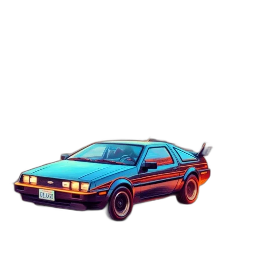car, weapon, jacket, animal, pixel art, concept art, vaporwave, photorealistic transparent PNG cut-out