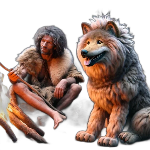 animal, creature, staff, concept art, fantasy art, 3d render, photorealistic, fire transparent PNG cut-out