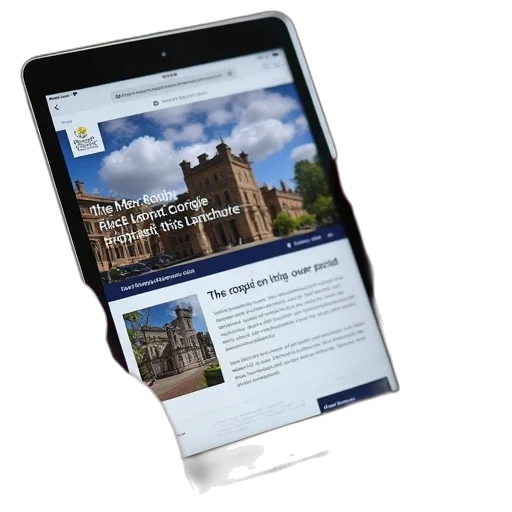 royal, edinburgh, university, careers, website, ipad transparent PNG cut-out