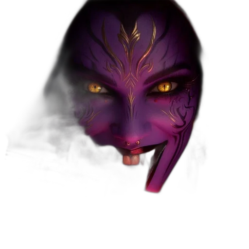 mask, face, dragon, staff, fantasy art, concept art, photorealistic, cyberpunk transparent PNG cut-out