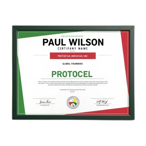 certificate, green, red, white, color, scheme, featuring, name transparent PNG cut-out