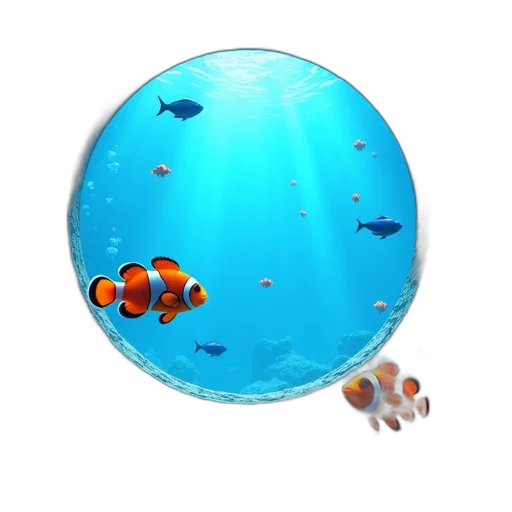 animal, 3d render, concept art, photorealistic, pixel art, underwater, outer space, second transparent PNG cut-out