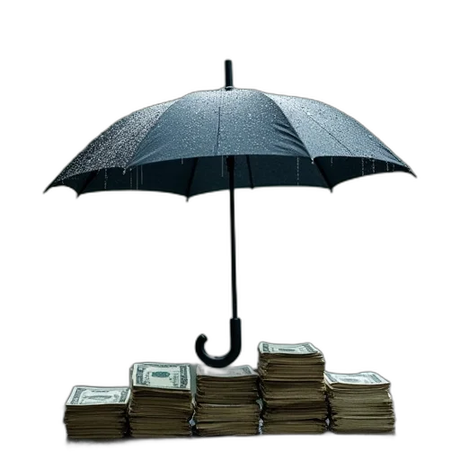 umbrella, jacket, rain, background transparent PNG cut-out